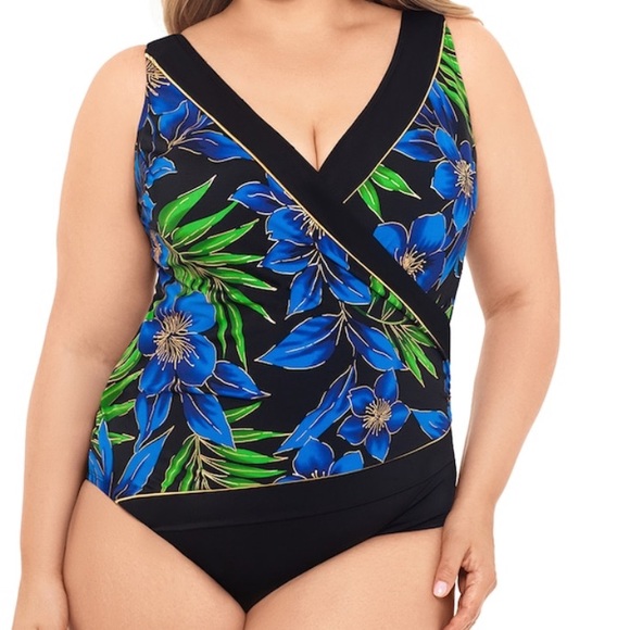 🆕 Great Lengths 1 pc Size 22 up thru D cup swimsuit - Picture 1 of 13